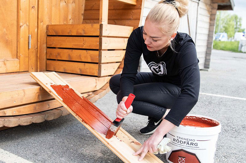 Den traditionella rödmyllefärgen är ett klassiskt såväl som ett ekologiskt val