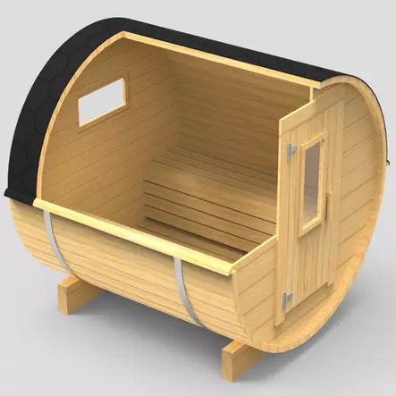 Tynnyrisauna 24, Ei Terassia, 28mm Hirsi - Tynnyrisaunat ja Hirsisaunat - 11025040 - 2