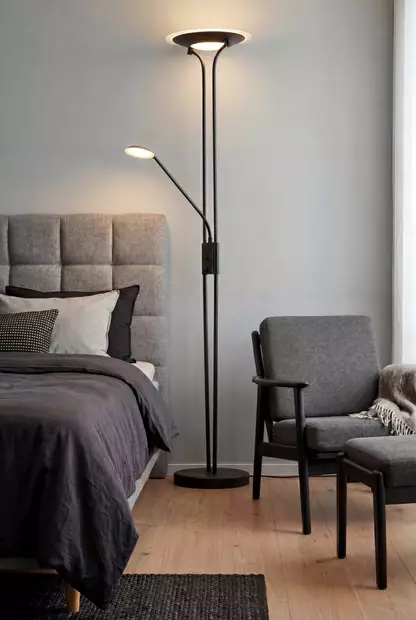 Granada Uplight, Musta - Golvarmaturer - 7041661284920 - 2