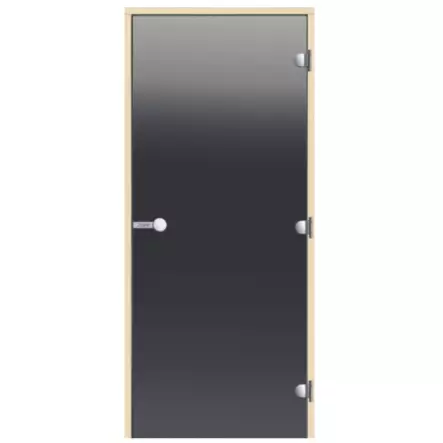 Harvia Saunanovi Harmaa Lasi, Mäntykarmi - Saunan Ovet - 6417659010030 - 1