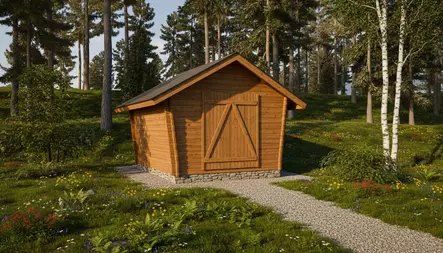 Hirsilato Umpi M Pihavarasto 10m2 - Hirsiladot ja Pihaladot - 4100530 - 1