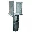 Ruuvipaalun U-Kiinnike 108mm Kiinteä - Ruuvipaalut ja Teräsjalat - 6430049654850 - 1