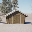 Timmerlada U10 Täta Väggar 10m2 - Timmerlador - 4100530 - 3