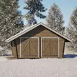 Hirsilato U16 Umpiseinä Pihavarasto 16m2 - Hirsiladot ja Pihaladot - 41005010 - 3