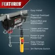 WarriorNostovinssi 250 Kg - 230V, IP54 - Vinssit ja Vinssitarvikkeet - 5060423981510 - 8