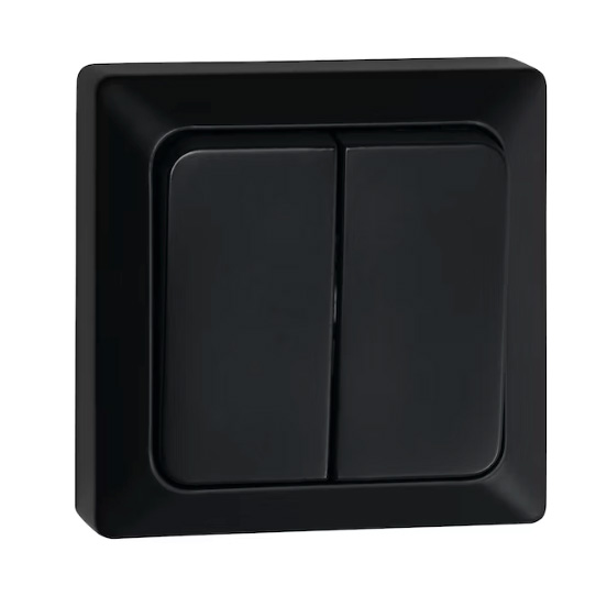 Kytkin Pinta Musta 5/16A/250V/IP20 PPR - Sähkökalusteet - 6438056309190 - 1