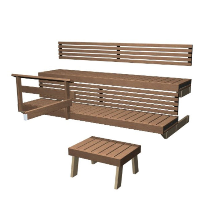 Laudepaketti Formula Lämpöhaapa 1900mm - Laudepaketit - 11020060 - 1