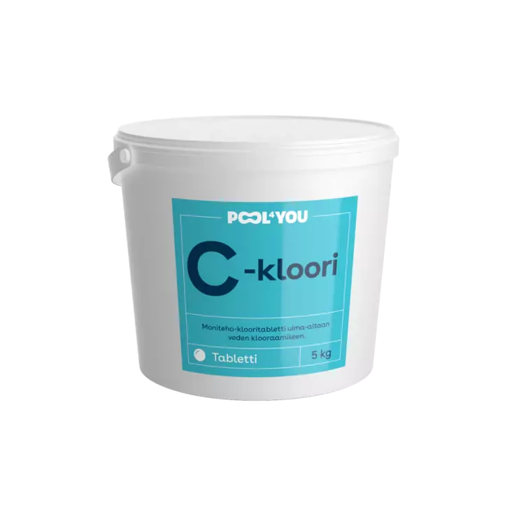 C-Kloori Monitehotabletti - 5 Kiloa - Allastarvikkeet ja Vedenkäsittely - 10111510 - 1