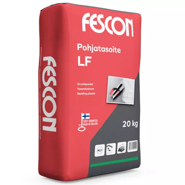 Fescon Pohjatasoite LF 20KG Säkki - Seinätasoitteet - 6416841201010 - 1