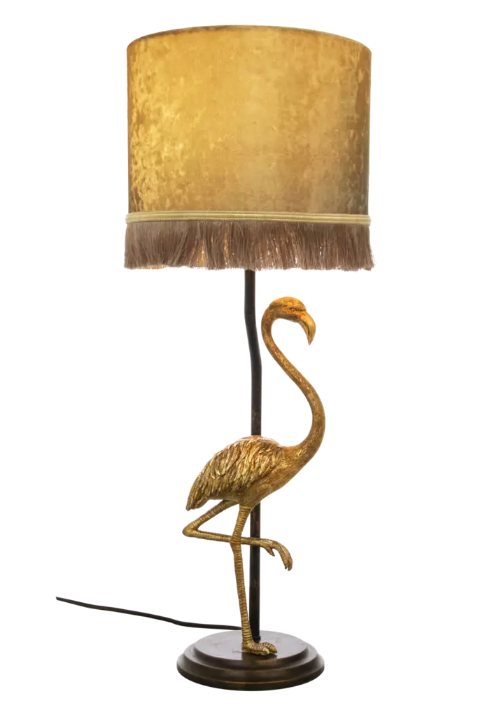 Flamingo Pöytävalaisin, Mustakulta/Kulta - Bordsarmaturer - 7041661268500 - 1