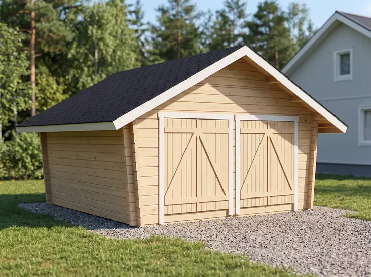Timmerlada Tuplakymppi Helvägg 20m2 - Timmerlador - 6424110255510 - 1