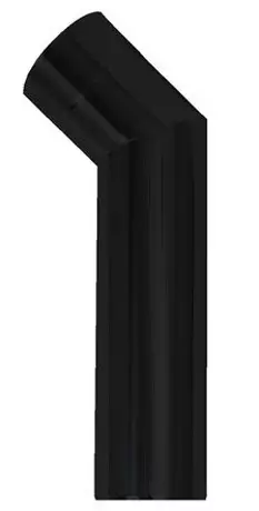 Savuputki 45° Mutka 115mm Pitkä Musta - Savuputket ja Tarvikkeet - 5900856825510 - 1