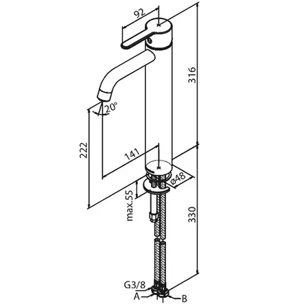 Damixa Silhouet Pesuallashana, Large - Hanat - 5708516830351 - 2