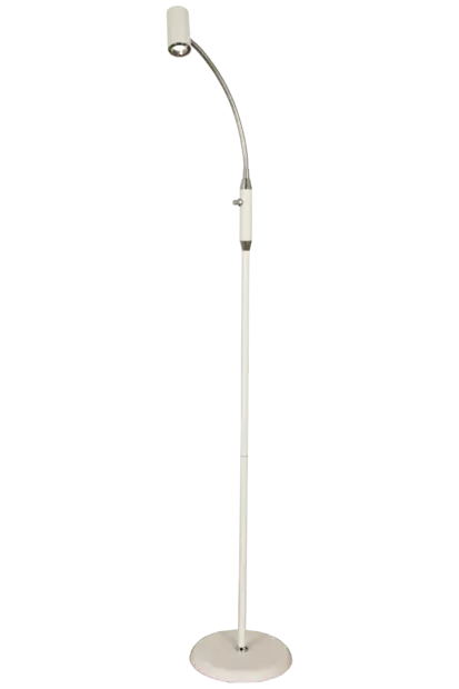 Gusto Lattiavalaisin, Valkoinen/Kromi - Golvarmaturer - 7041661259331 - 1