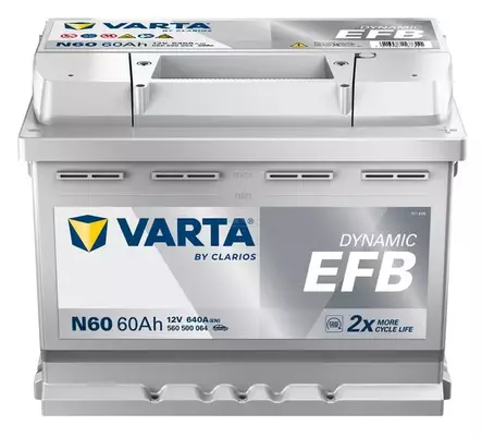 Käynnistysakku Varta 12V 60Ah 640A - Auton Akut ja Ajoneuvoakut - 4016987167311 - 1