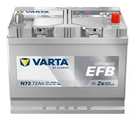 Käynnistysakku Varta 12V 72Ah 760A - Auton Akut ja Ajoneuvoakut - 4016987167281 - 1