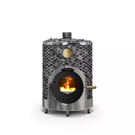 Vedeldad Bastuugn Original Iki med Glaslucka - Vedaggregat - 6430041121541 - 1