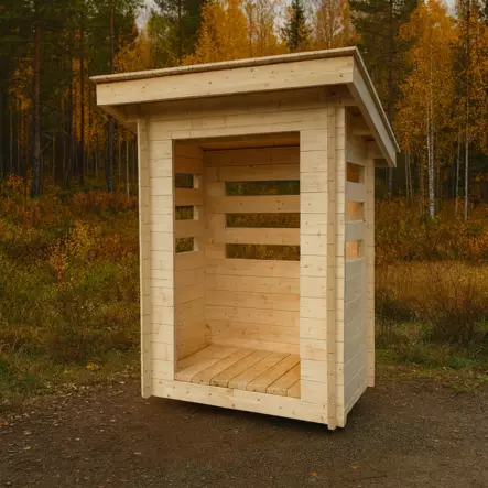 Roskakatos Kevythirrestä 1,4m2 - Muut Piharakennukset - 41005281 - 1