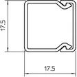 Asennuskanava OBO WDK 20x20x2000mm - Kabelkanaler - 4012196794171 - 2