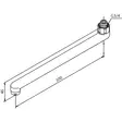 Damixa D-Utloppspip 300mm G3/4 Krom - Krantillbehör - 5708516337171 - 2