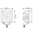 Arbetsbelysning LED, 40W, 4500lm, fyrkantig, vit - Arbetsbelysning, brännare för traktorer förmånligt från Lakkapää - LA10091 - 3