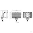 LED-työvalo 90W 6000 lm - flood Kramp - Työvalot ja Polttimot - LA104211 - 4