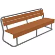 Pihapenkki Painekyllästetty Ruskea Puu - Piha- ja Puutarhakalusteet - 6417538083001 - 2