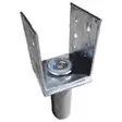 U-Konsol För Skruvpåle 90-150mm Justerbar - Skruvbara stänger och stålben - 6430049653631 - 1