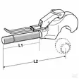 Työntövarren Kourapää, Kat. 3/2, M36x3,0 - Traktordelar Länktillbehör - 5700030252091 - 2