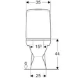 WC-Istuin Ido Glow 60 Valkoinen Piilo - Wc-istuimet ja -kannet - 6416129387931 - 4