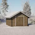 Timmerlada S10 Fasta Väggar Timmergarage 10m2 - Timmerlador - 4100531 - 3