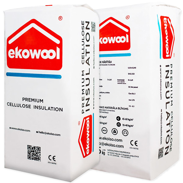Selluvilla Puhallusvilla Ekowool 13,5kg - Selluvillaeristeet - 22510021 - 1