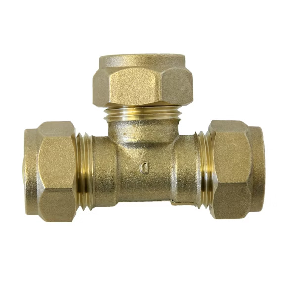 Puserrus T-Liitin 15mm EM Opal - Messinki T-liittimet - 6413820150321 - 1