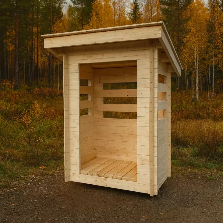 Roskakatos Kevythirrestä 1,4m2 - Muut Piharakennukset - 41005281 - 1