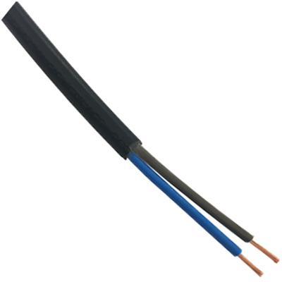 Installationskabel MSO 2x0,75mm2 10m Svart - Elledningar och -kablar - 6438056069292 - 1