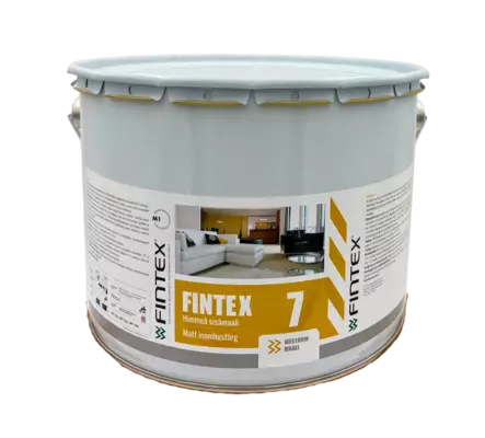 Fintex 7 Pintamaali 9L Valkoinen - Sisustusmaalit - 6418347000982 - 1