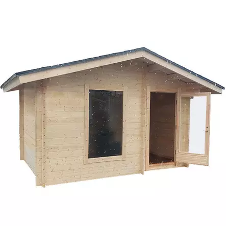 Pihasauna Pallas 11m2, 42 mm Hirsisauna - Tynnyrisaunat ja Hirsisaunat - 4100503012 - 2