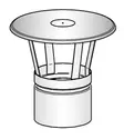 Harvia Regnhatt 115mm Rostfri - Skorstenar och tillbehör - 6417659006002 - 1