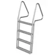Bryggstege Med 4 Fotsteg Bred Aluminium - Bryggpontoner och -trappor - 6417538003672 - 1