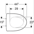 WC-sits Mjuk Ido Glow - WC-stolar och -lock - 7391515432732 - 3