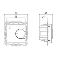 Yhdistelmätermostaatti Opal Ecoeasy 16 - Golvvärmekablar och termostater - 6438056309862 - 5