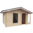 Pihasauna Pallas 11m2, 42 mm Hirsisauna - Tynnyrisaunat ja Hirsisaunat - 4100503012 - 2