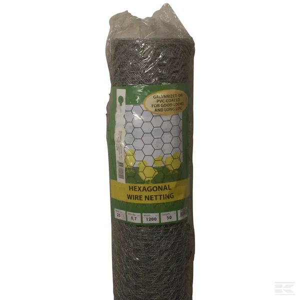 Kanaverkko Korkeus 1,2 m 50 m/rulla - Aitaverkot ja Koiraverkot - 1652501202 - 1