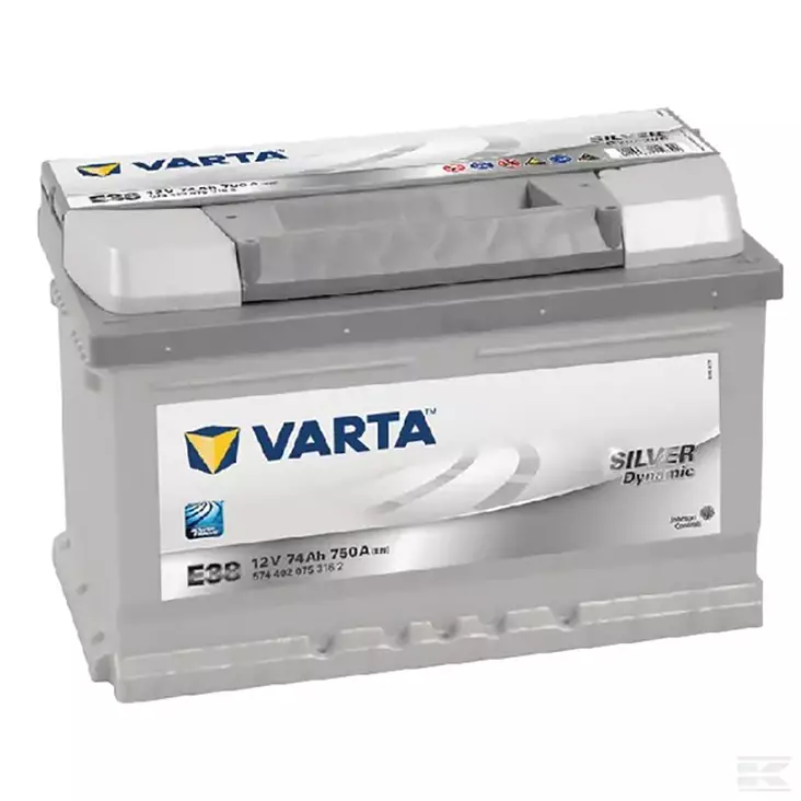 Akku 12V 74Ah 750A VARTA - Bilbatterier och Fordonsbatterier - 5744020753162 - 1