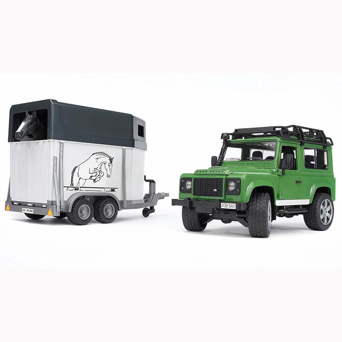 Land Rover med Hästtransportvagn - Leksaksbilar och Tillbehör - 4001702025922 - 1