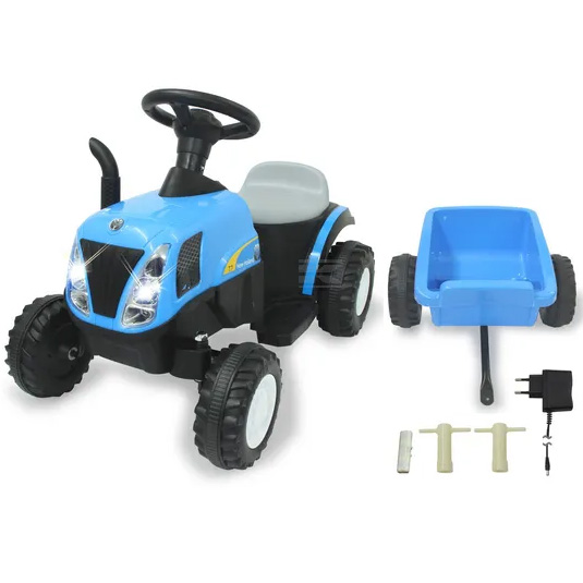 Traktor och Släpvagn För Barn 6V - Uteleksaker - JA460482 - 1