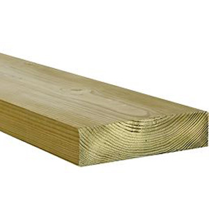 Terassilankku 45x195 (48x198) Kestopuu - Painekyllästetty ja Kestopuu - 26510042 - 1