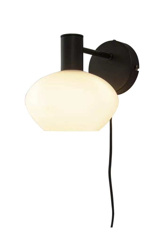 Bell Seinävalaisin, Musta/Valkoinen - Väggarmaturer - 7041661270862 - 1