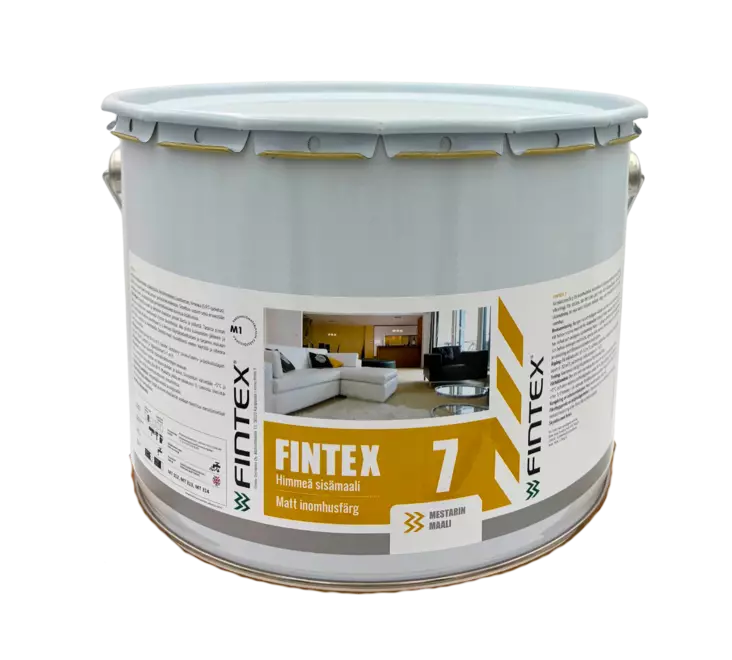 Fintex 7 Pintamaali 9L Valkoinen - Sisustusmaalit - 6418347000982 - 1