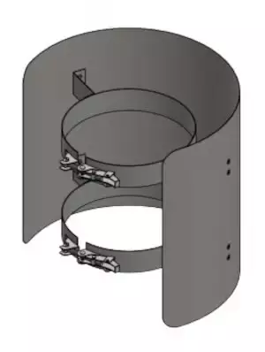 Jeremias Savuputken Suoja XL 250mm Ø115 - Savuputket ja Tarvikkeet - 4066701980832 - 1